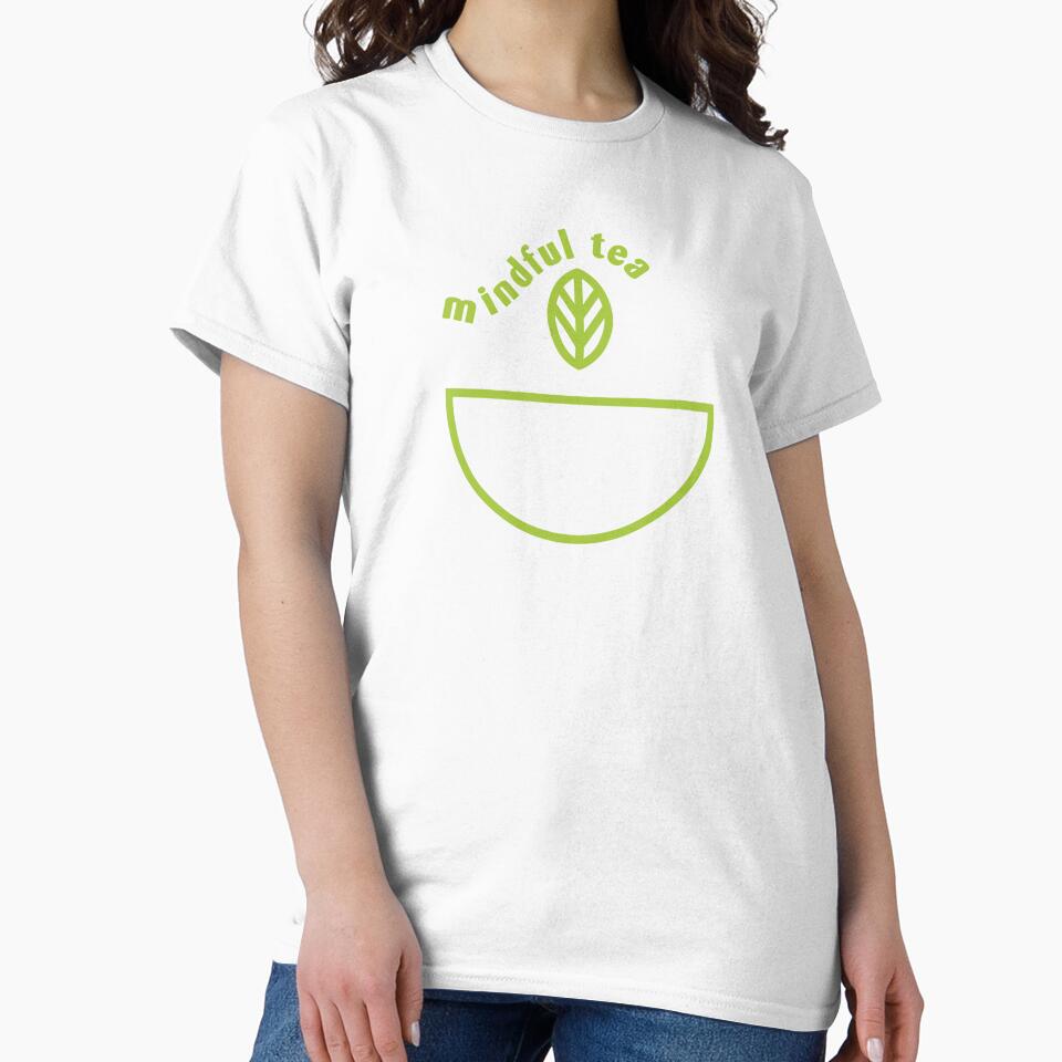 Mindful Tea Matcha Green Minimalist Line Art by LekkieStudioArt T-Shirts, Hoodie, Sweatshirt | BlankRebels.com (Image 2)