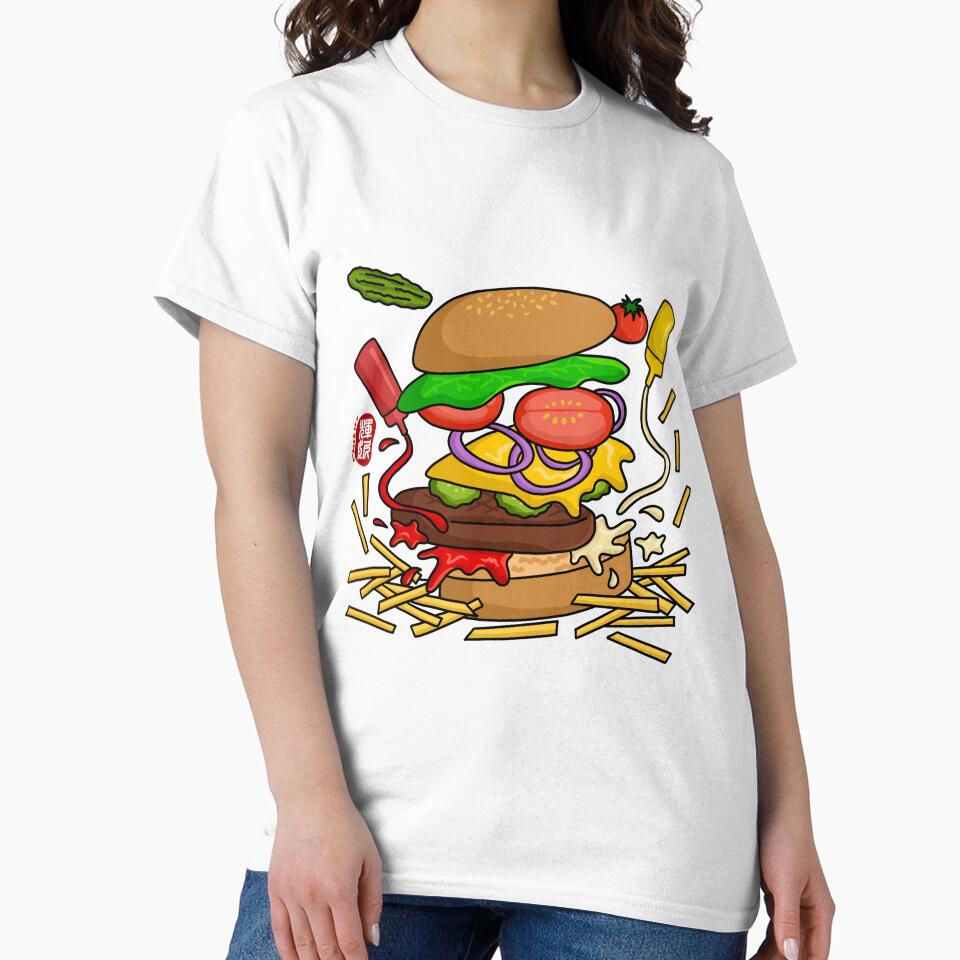 Deconstructed Burger (color) by FanDoodle T-Shirts, Hoodie, Sweatshirt | BlankRebels.com (Image 2)