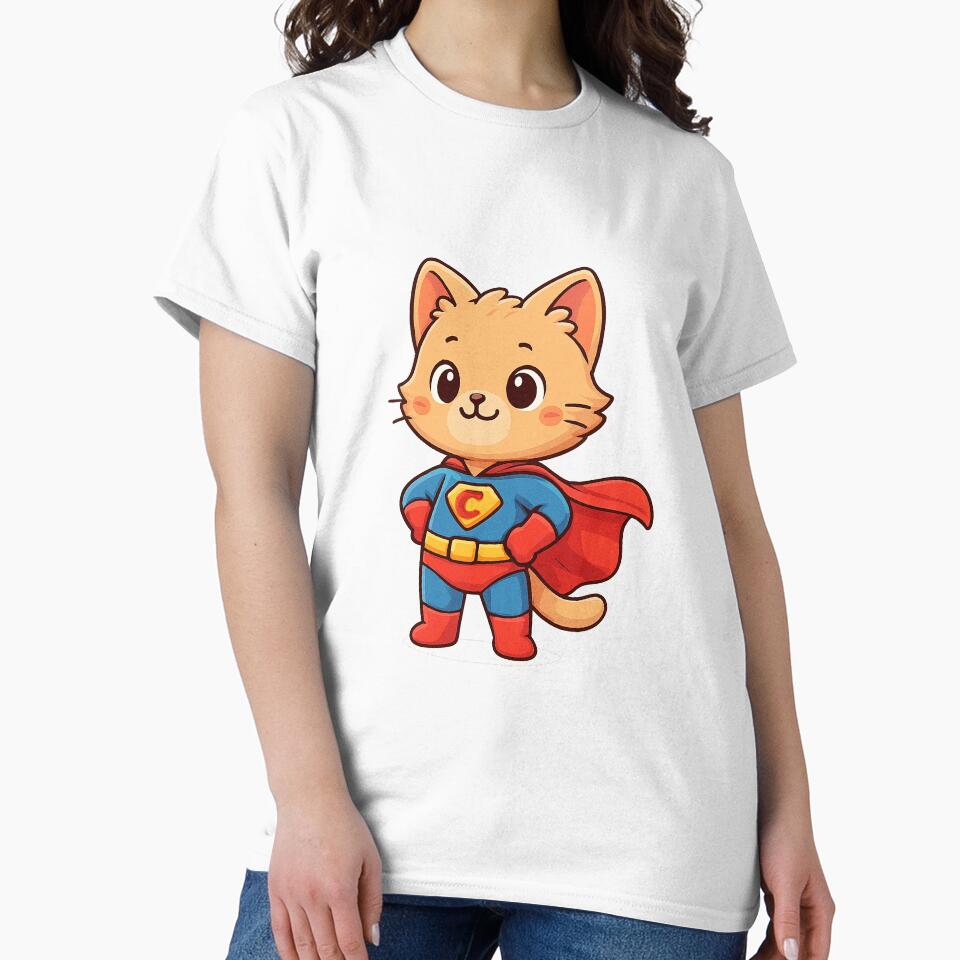 Cute Superhero Cat Hero by HoopeStylee T-Shirts, Hoodie, Sweatshirt | BlankRebels.com (Image 2)