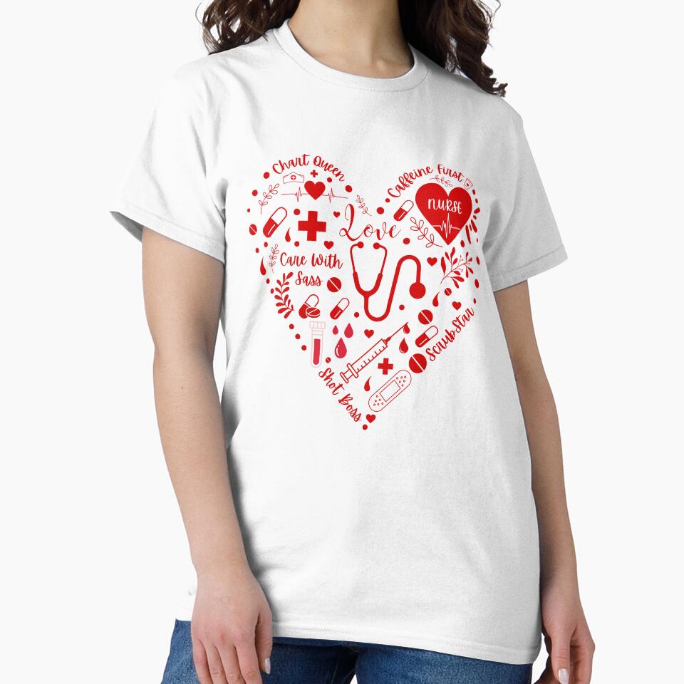 Heart of a Nurse – Funny Nursing Love & Care Design by Fig Tree Lane (Image 2)