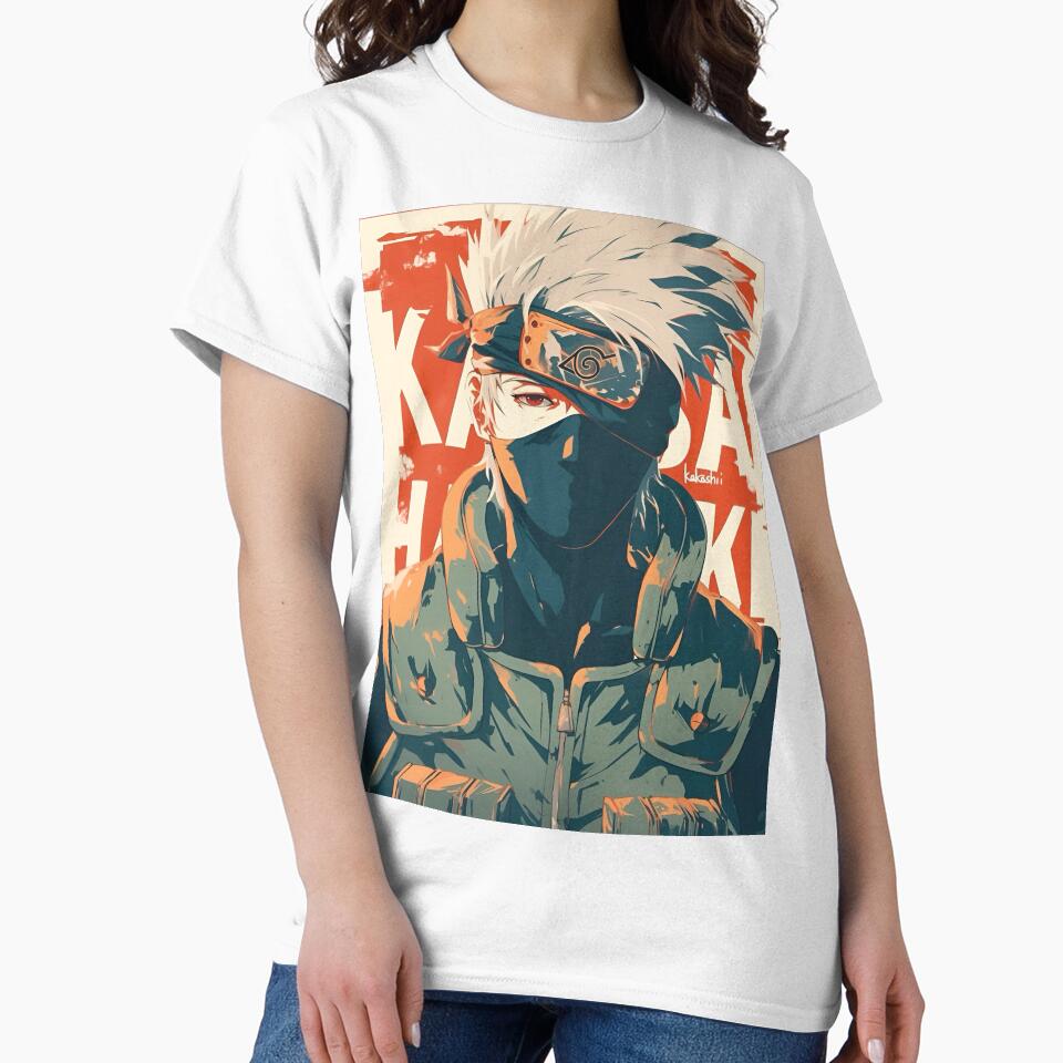 Kakashi Hatake Minimalist Anime Art | Legendary Copy Ninja Illustration by Dyan4 T-Shirts, Hoodie, Sweatshirt (Image 2)