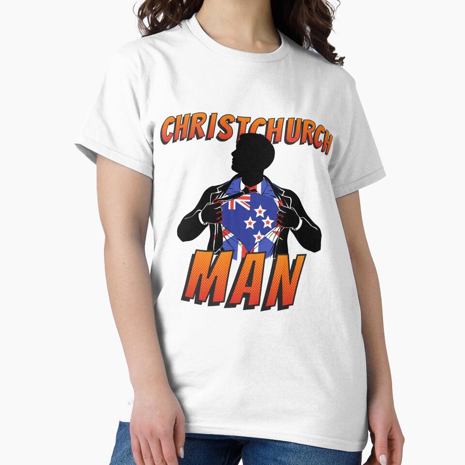 Christchurch Man New Zealand Superhero T-Shirts, Hoodie, Sweatshirt