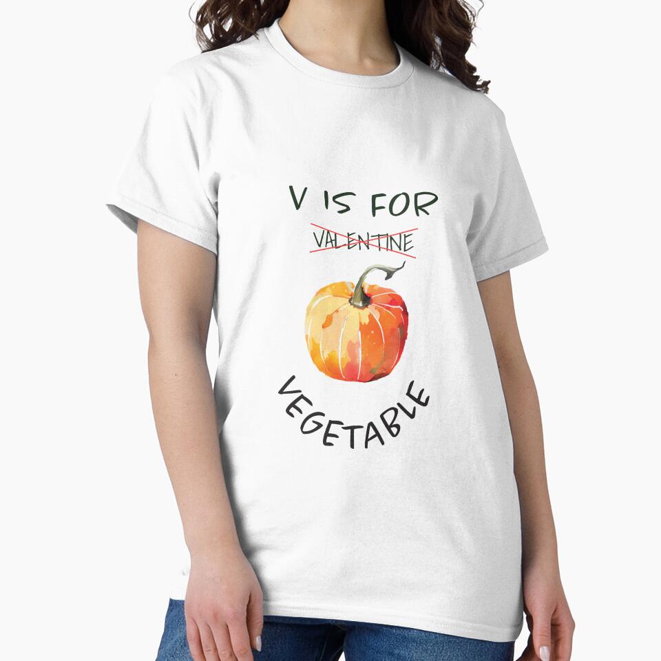 V Is For Vegetable | Happy Valentine | Valentine's Day | Vegetable Love | Healthy Valentine | Pumpkin by... (Image 2)