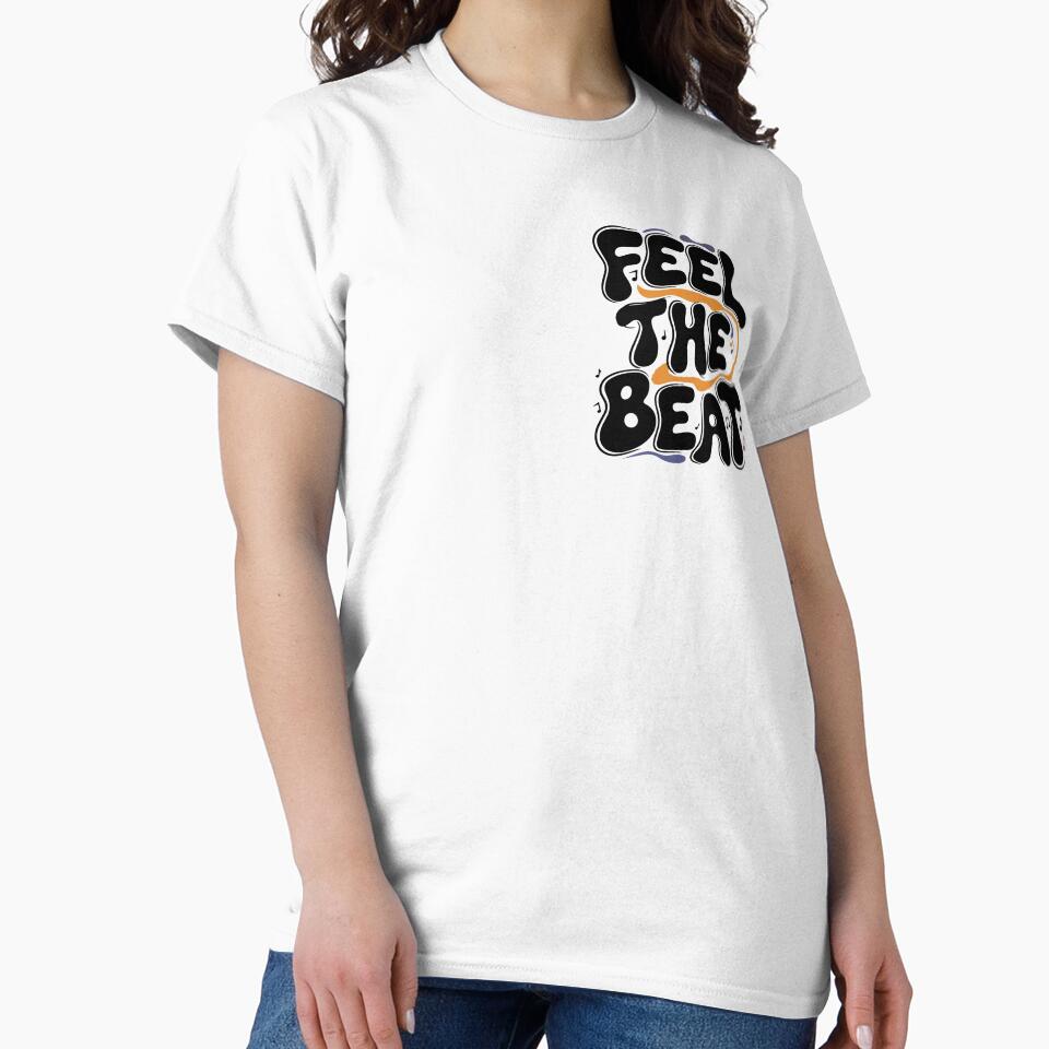 Feel the Beat Music Vibes by -DEEWOLF- T-Shirts, Hoodie, Sweatshirt | BlankRebels.com (Image 2)