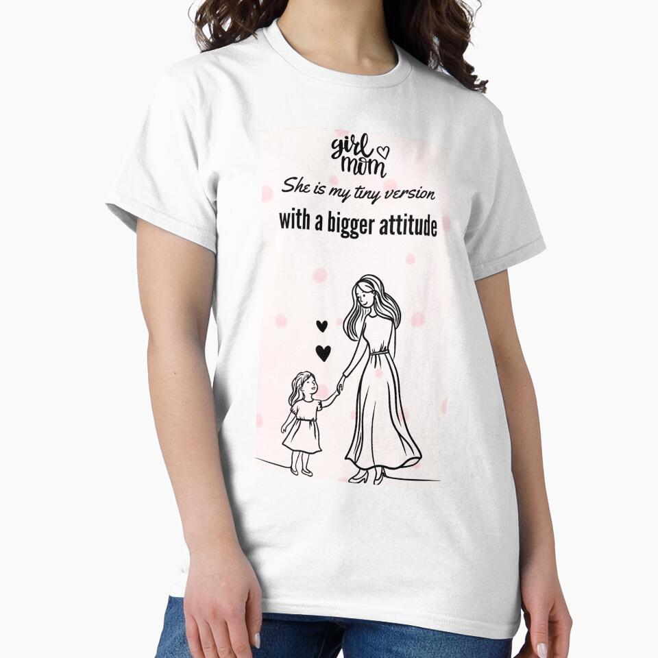 Tiny version - Bigger attitude - Mother Daughter design by Mastalina99 T-Shirts, Hoodie, Sweatshirt (Image 2)