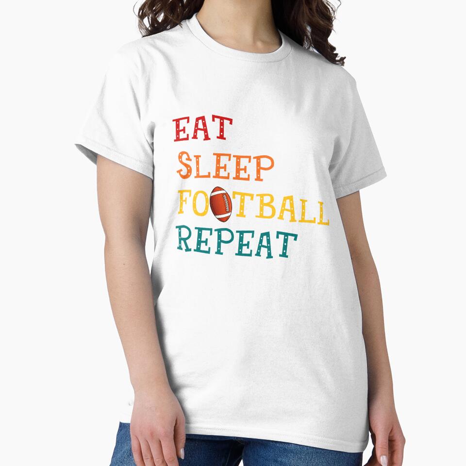 Eat Sleep Football Repeat Football Lovers by GabrieSketcham