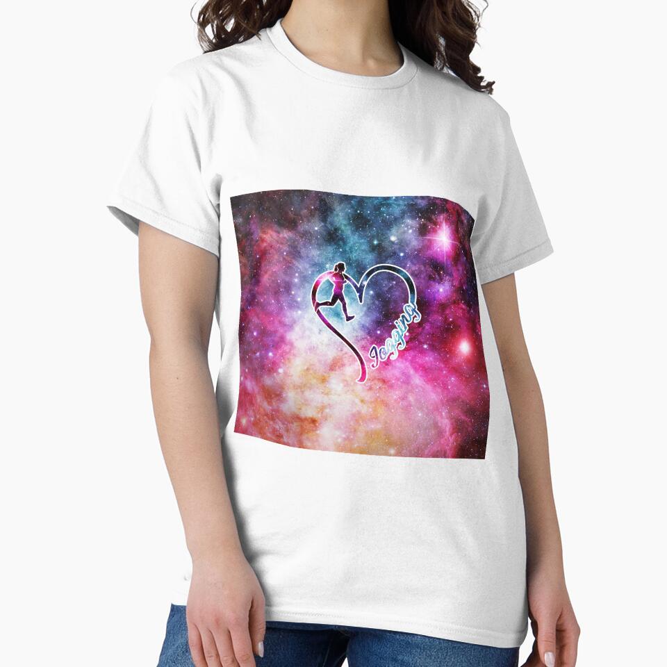 Jogging Full Galaxy heart by MobertsonArt T-Shirts, Hoodie, Sweatshirt | BlankRebels.com (Image 2)