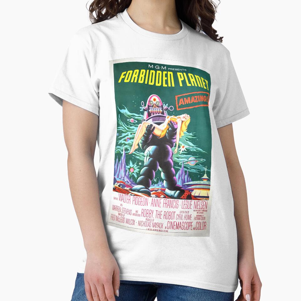 Best Forbidden Planet  Vintage Poster | Forbidden Planet as a sci-fi film by TeeARTHY T-Shirts, Hoodie, Sweatshirt (Image 2)