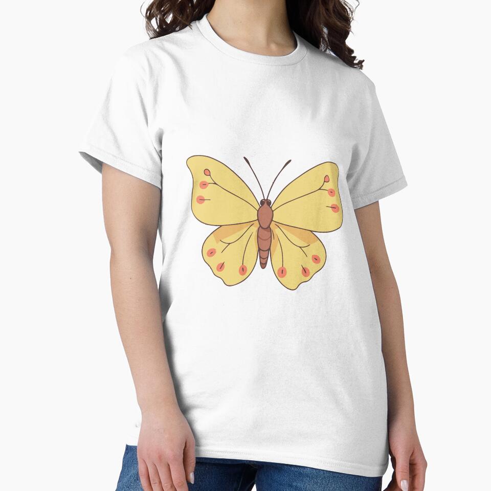 Cute Yellow And Orange Butterfly by Atlantico54 T-Shirts, Hoodie, Sweatshirt | BlankRebels.com (Image 2)