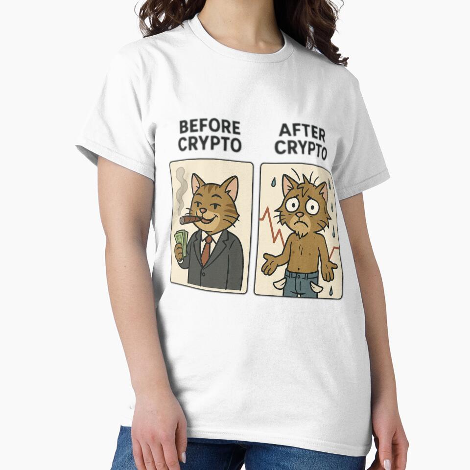 Before Crypto After Crypto – Funny Crypto Meme Cat by the-dovlat T-Shirts, Hoodie, Sweatshirt | BlankRebels.com (Image 2)