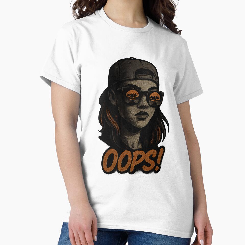 OOPS! Dark Grunge Girl with Explosion Shades | VLF Design by VitalLifeForce T-Shirts, Hoodie, Sweatshirt (Image 2)