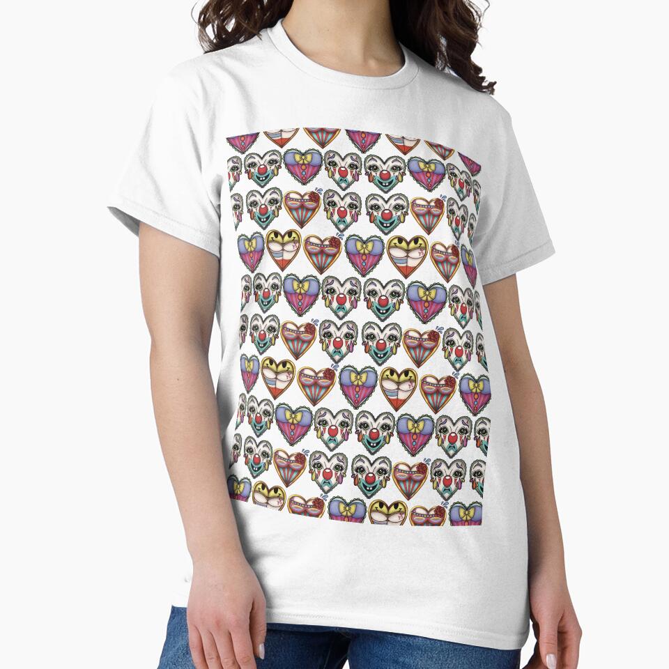 Clown parts in hearts by Wakeandmake1 T-Shirts, Hoodie, Sweatshirt | BlankRebels.com (Image 2)