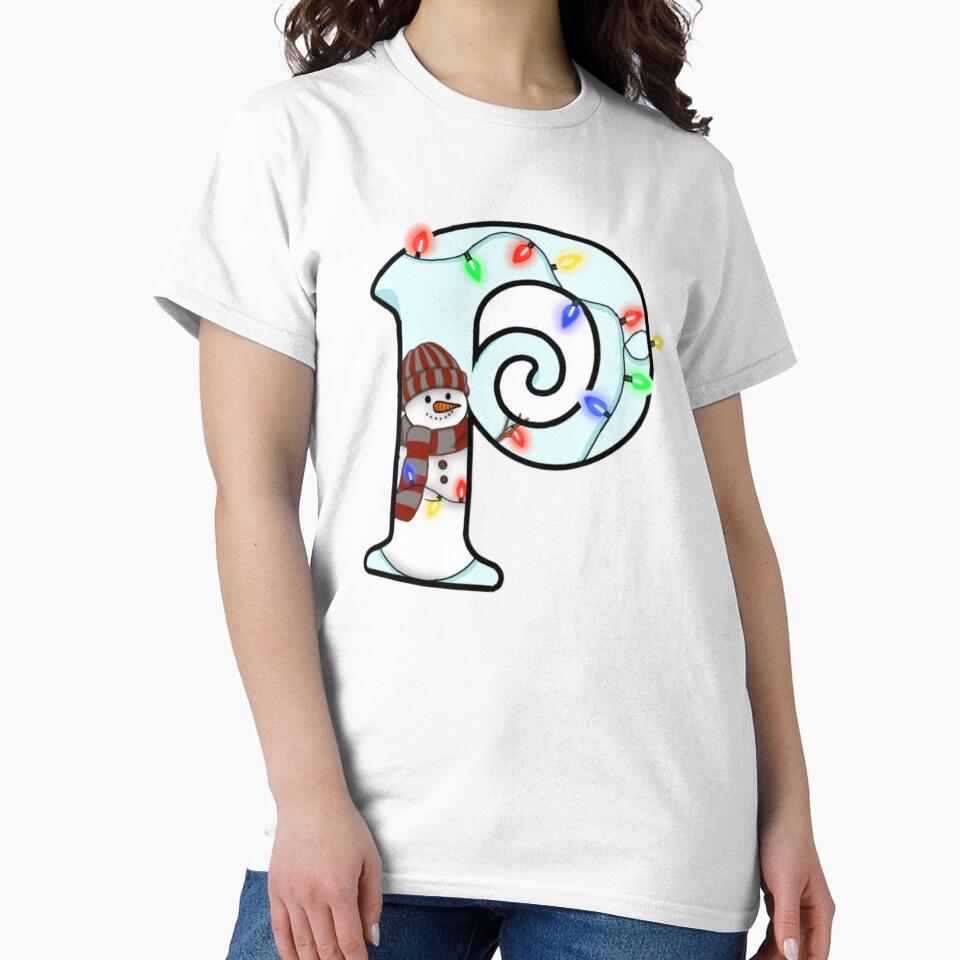 Holiday themed letter P by Artistkhg T-Shirts, Hoodie, Sweatshirt | BlankRebels.com (Image 2)