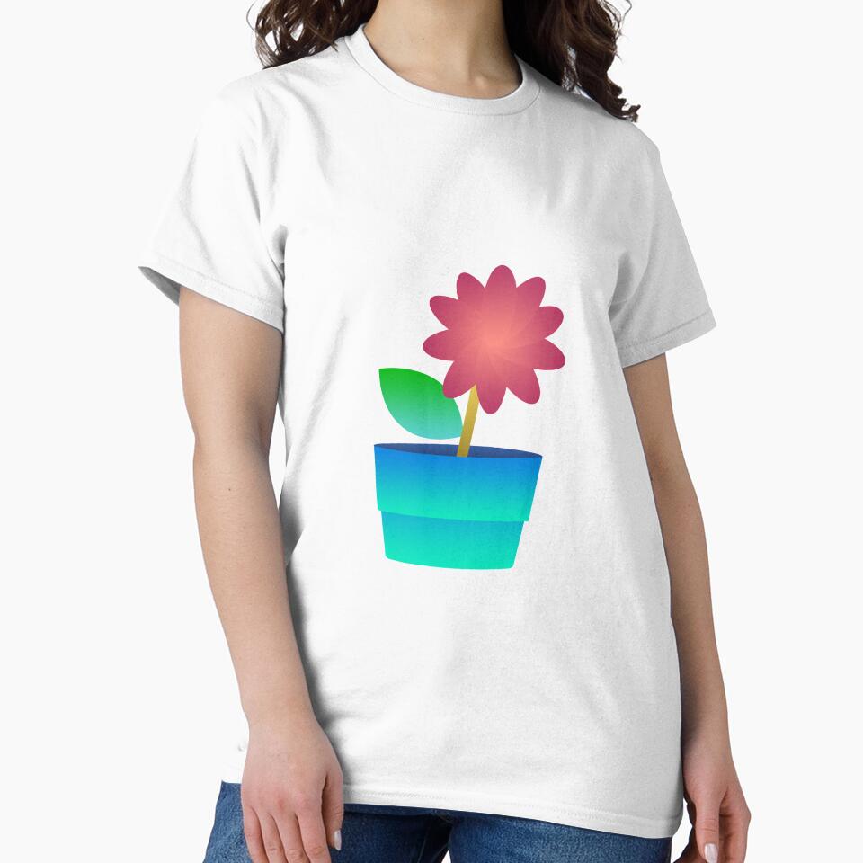 digital flower in a pot by KheinJohn T-Shirts, Hoodie, Sweatshirt | BlankRebels.com (Image 2)