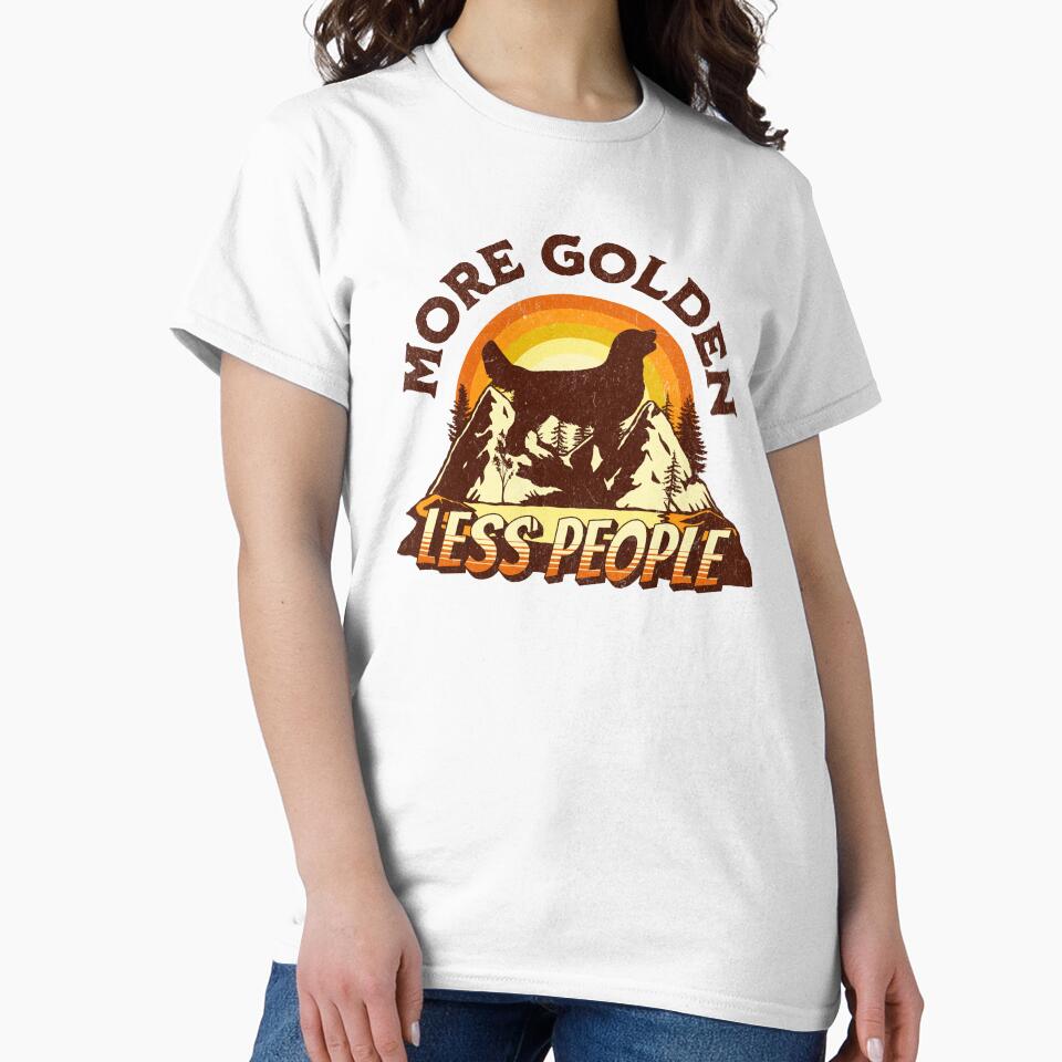 More Golden Retriever Less People Vintage Hiking Camping Gift by Guarddogdrive T-Shirts, Hoodie, Sweatshirt (Image 2)