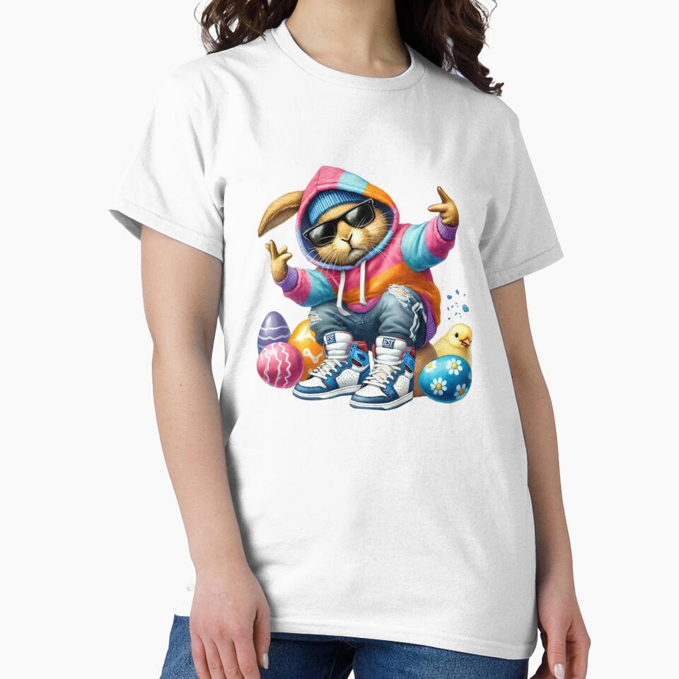 Hip Hop Bunny Easter 1 by BRANDYCANDY T-Shirts, Hoodie, Sweatshirt | BlankRebels.com (Image 2)