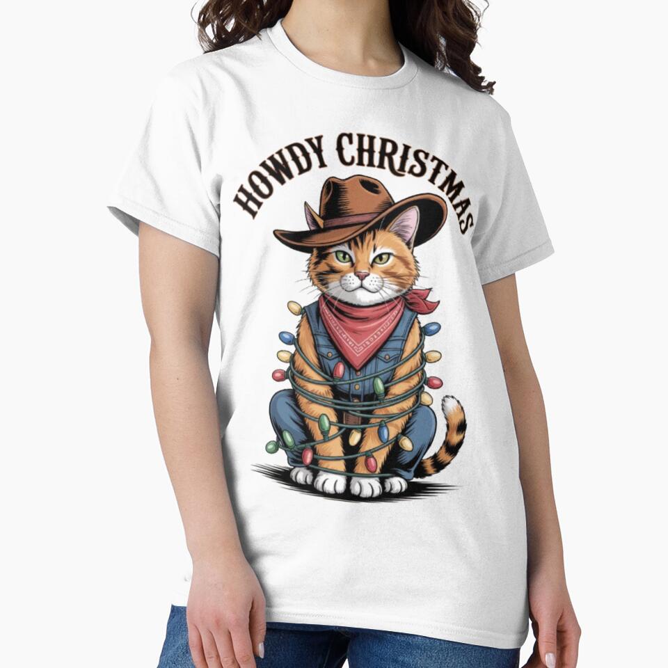 Rodeo Cowboy Christmas Lights in Denim Bandana by JediKittenWars T-Shirts, Hoodie, Sweatshirt | BlankRebels.com (Image 2)