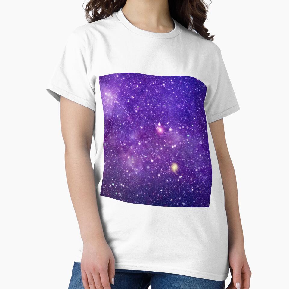 Blue Purple Space Galaxy by silviaol T-Shirts, Hoodie, Sweatshirt | BlankRebels.com (Image 2)