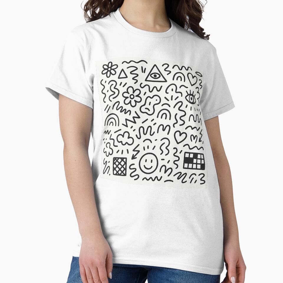 abstract  hand drawn doodle art by optimusprime39 T-Shirts, Hoodie, Sweatshirt | BlankRebels.com (Image 2)