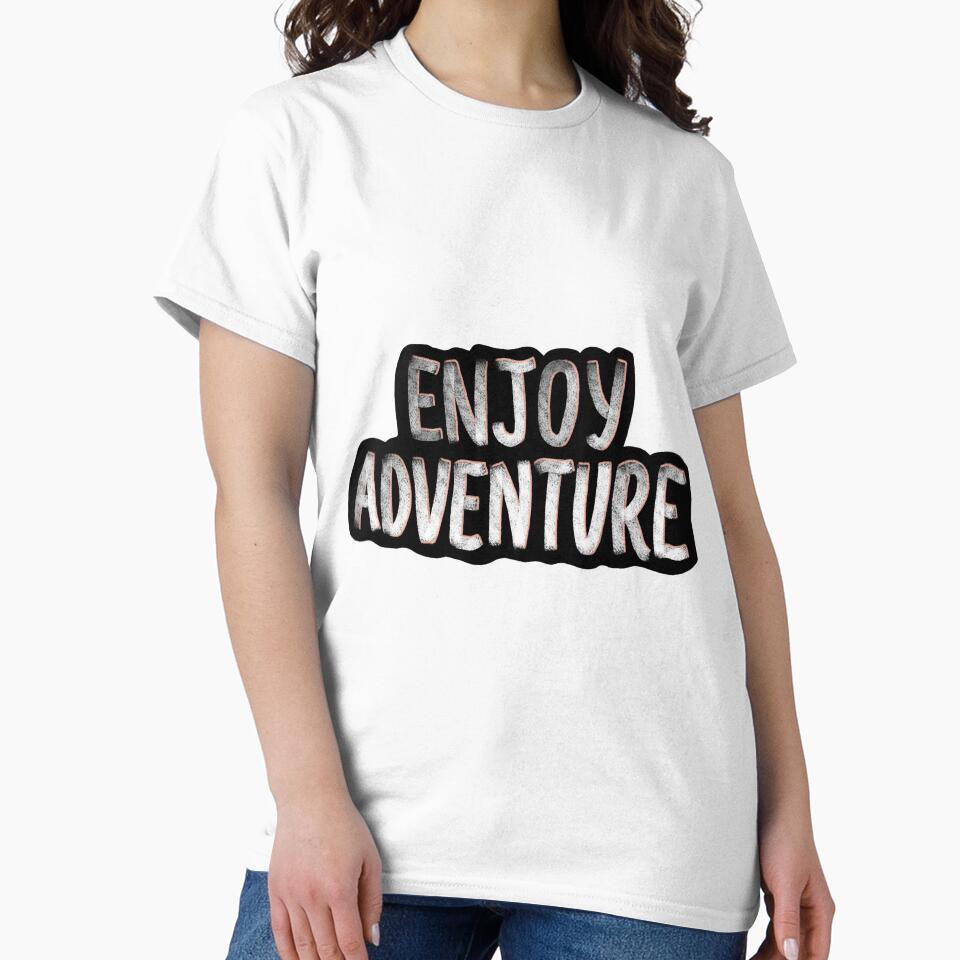 Enjoy Adventure Chalkboard Style by snehajindal-art T-Shirts, Hoodie, Sweatshirt | BlankRebels.com (Image 2)