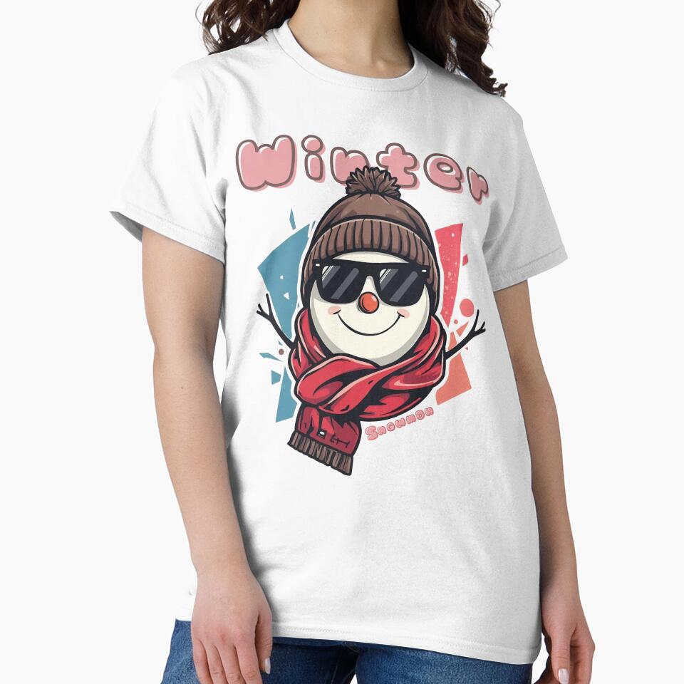 Frosty Urban Vibes Snowman by Mosaic by M T-Shirts, Hoodie, Sweatshirt | BlankRebels.com (Image 2)