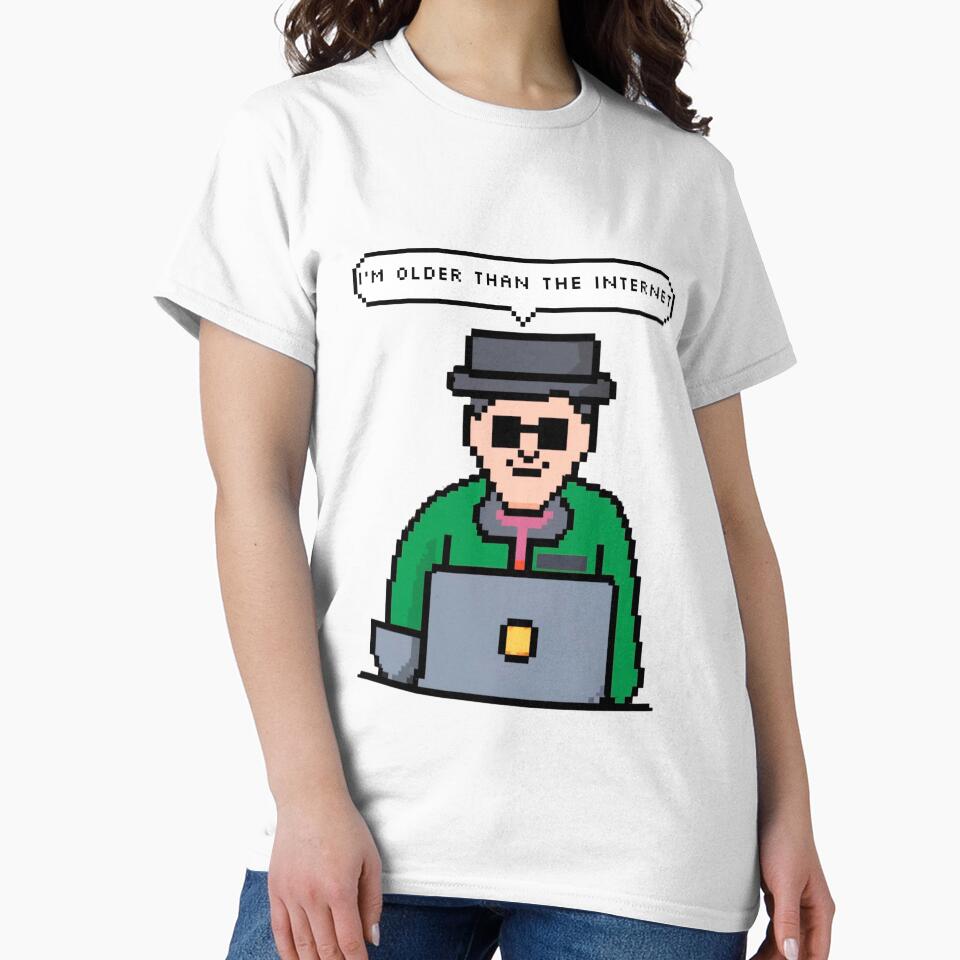 I'm older than the Internet, Green old man | Pixel Style by CircinusStore