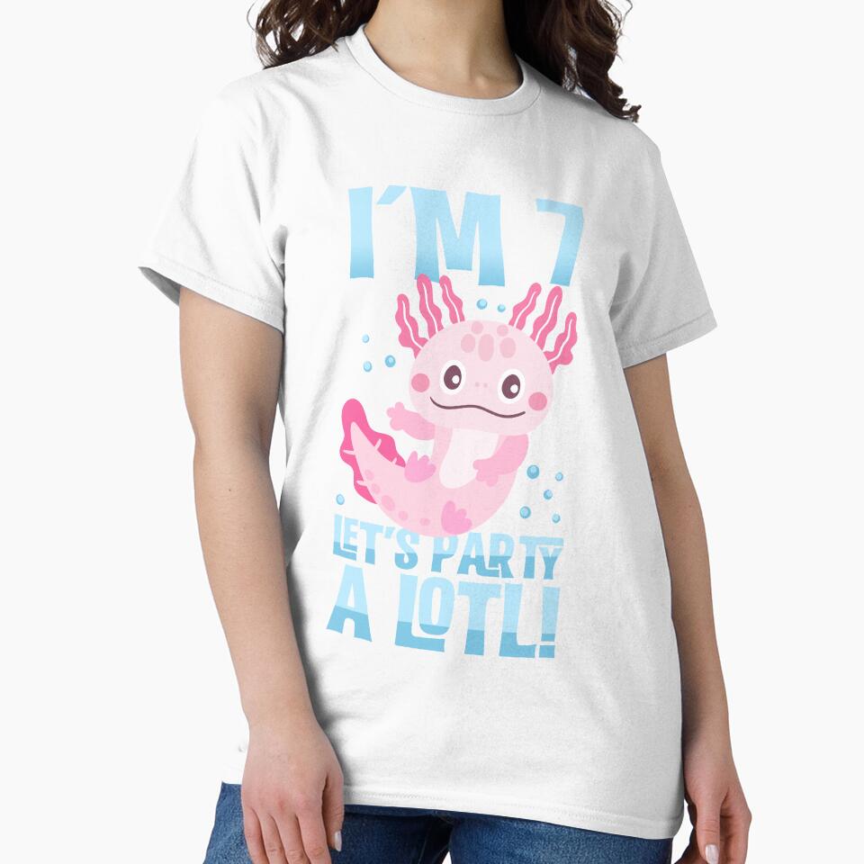 Lets Party A Lotl - Cute Axolotl Birthday by lpsubcult T-Shirts, Hoodie, Sweatshirt | BlankRebels.com (Image 2)