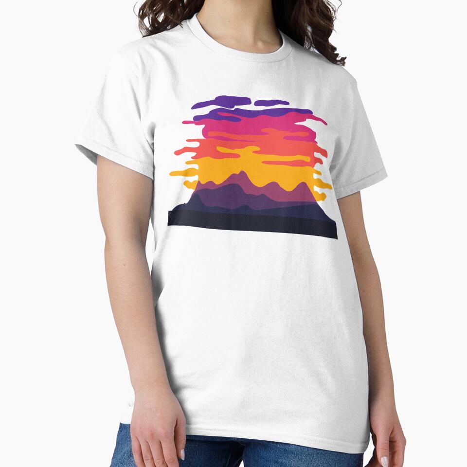 Mountainous Sunset by Red-ElYoubi T-Shirts, Hoodie, Sweatshirt | BlankRebels.com (Image 2)