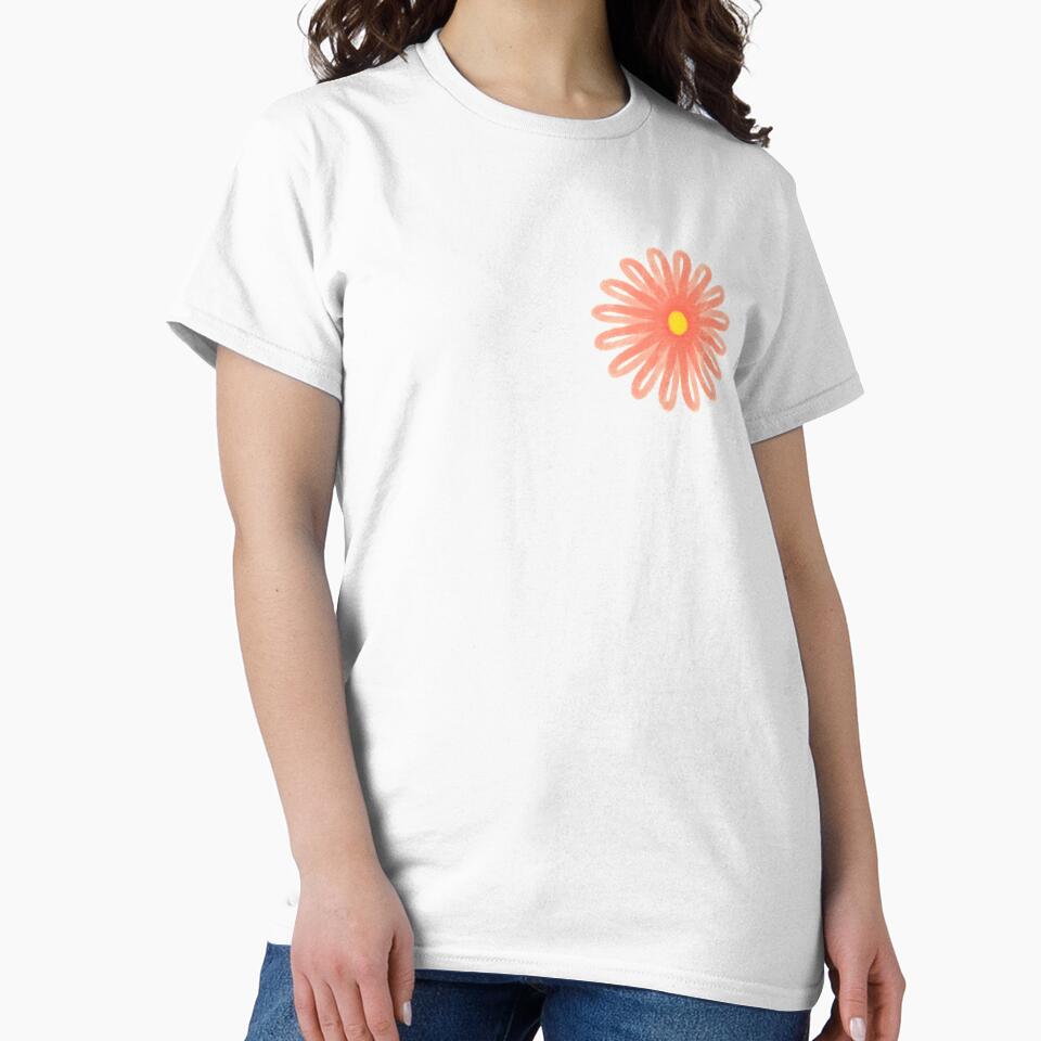Red Painted Flower Aesthetic by TVserious T-Shirts, Hoodie, Sweatshirt | BlankRebels.com (Image 2)