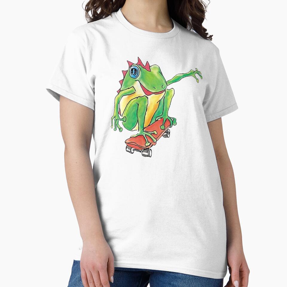 Frog On Skateboard by Rokas554 T-Shirts, Hoodie, Sweatshirt | BlankRebels.com (Image 2)