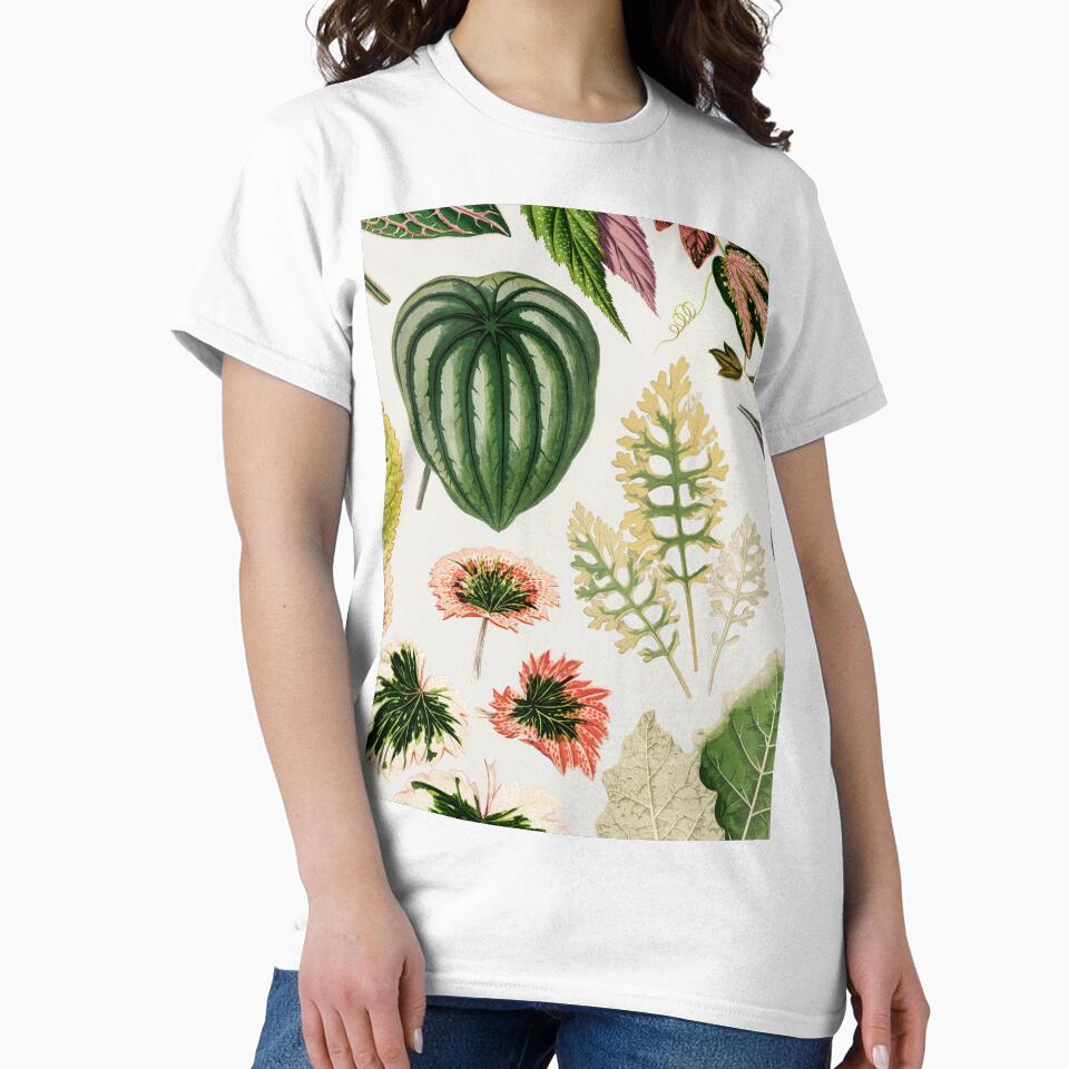 Green Botanical Leaf Print Pattern by newburyboutique T-Shirts, Hoodie, Sweatshirt | BlankRebels.com (Image 2)