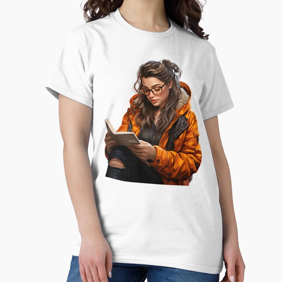The Girl Book Lover - Reading Cartoon Characters by Ordinary Life Works T-Shirts, Hoodie, Sweatshirt (Image 2)