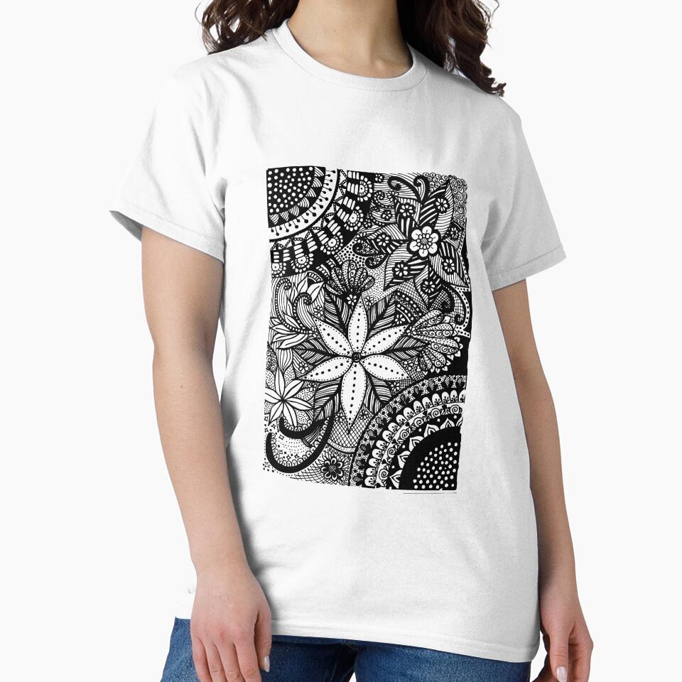 Floral Pattern Zen by CatgoDigital T-Shirts, Hoodie, Sweatshirt | BlankRebels.com (Image 2)