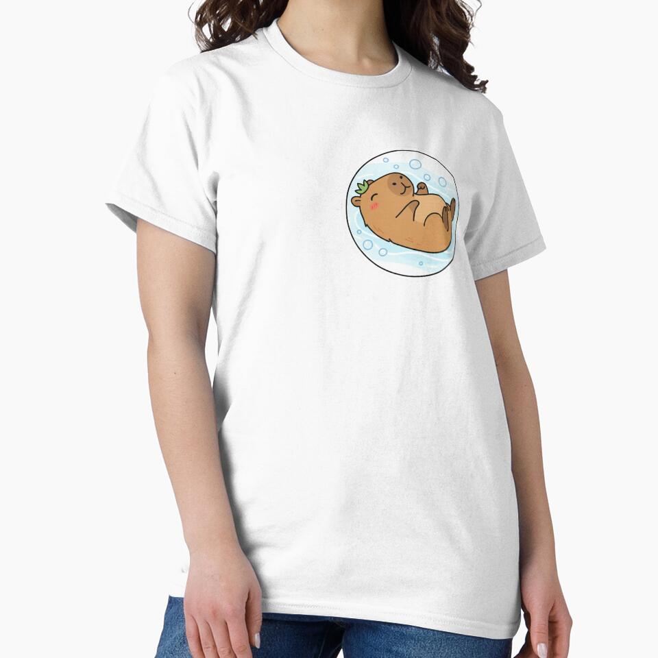 Capybara relaxedCute Minimalista by Studioyasmin T-Shirts, Hoodie, Sweatshirt | BlankRebels.com (Image 2)