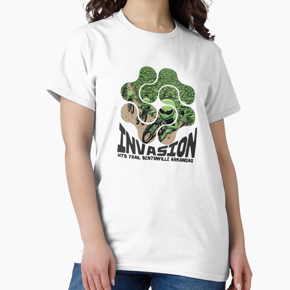 Invasion MTB Mountain Bike Trail Bentonville Arkansas by tdruppski T-Shirts, Hoodie, Sweatshirt | BlankRebels.com (Image 2)