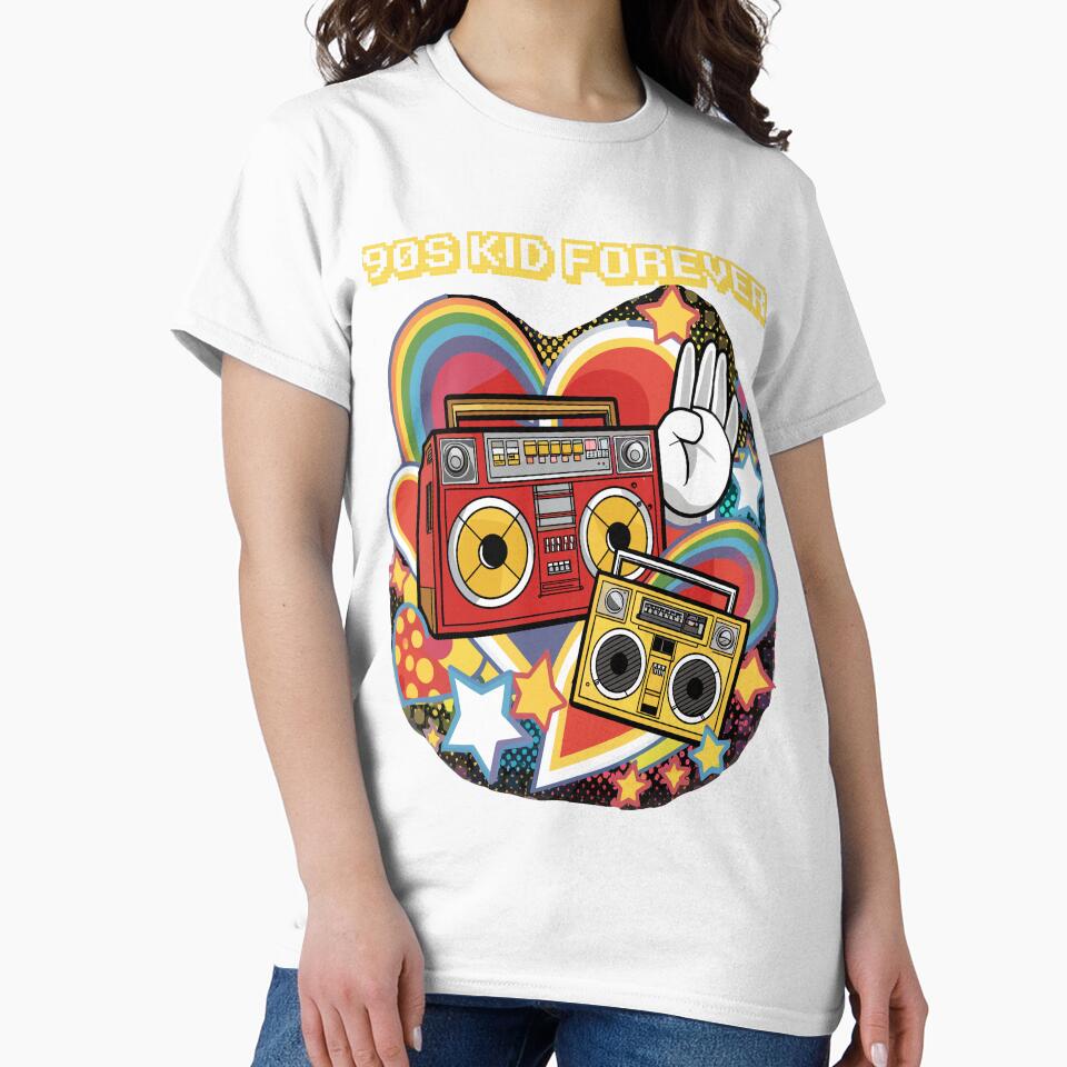 90s Kid Forever Retro Vintage Cool Portable Stereo by KayelBee