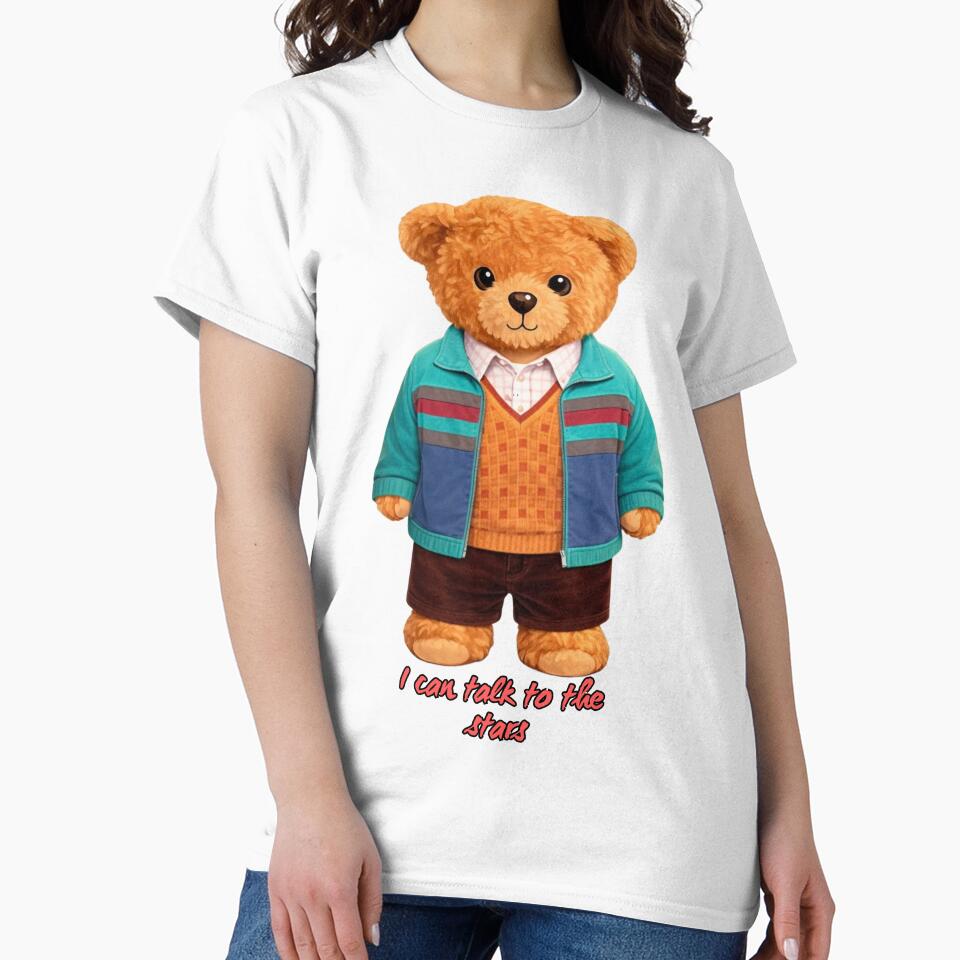 Cute Astronomer Bear Vest Retro Astrophysics Nerd Art T-Shirts, Hoodie, Sweatshirt