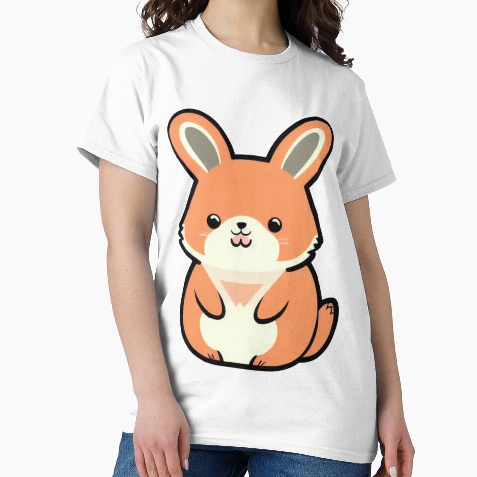 Super Cute Kawaii Brown Bunny Print by ArtofMac