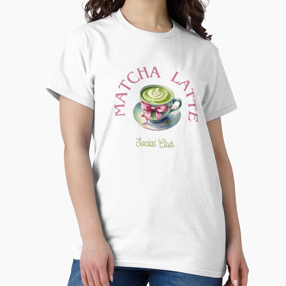 Matcha Latte Social Club by heelsplusears T-Shirts, Hoodie, Sweatshirt | BlankRebels.com (Image 2)