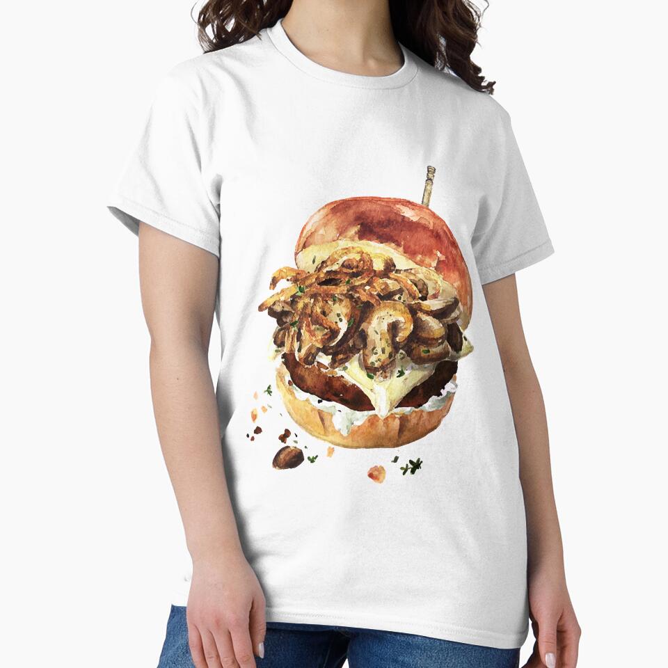 Mushroom Beef Burger by HarryJo1525017 T-Shirts, Hoodie, Sweatshirt | BlankRebels.com (Image 2)