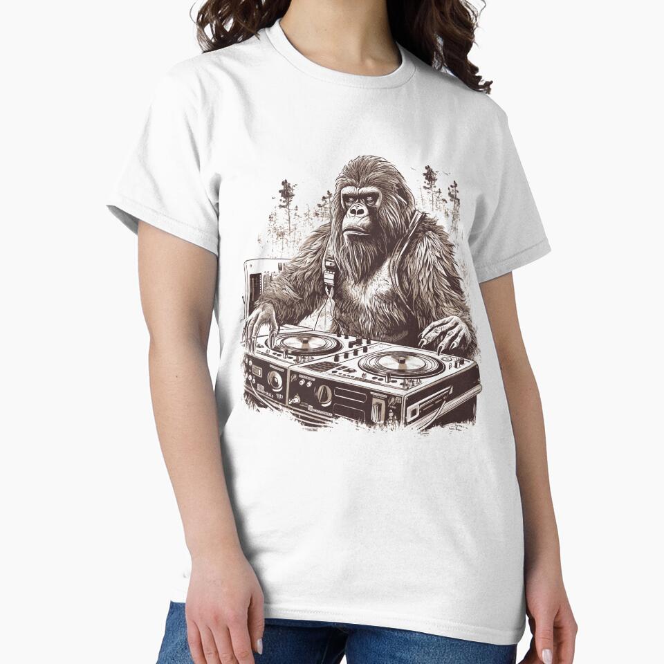 Bigfoot Playing piano Rock on Sasquatch Big Foot by DrawHandArt T-Shirts, Hoodie, Sweatshirt | BlankRebels.com (Image 2)
