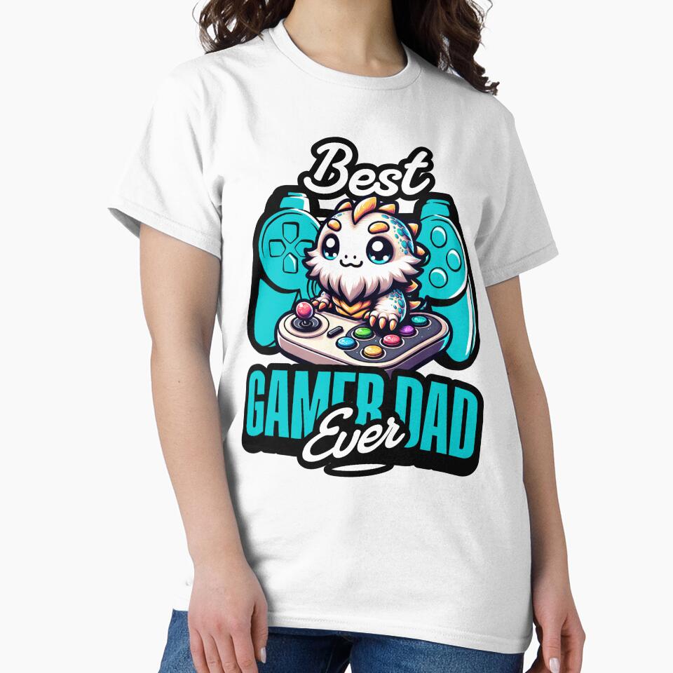 Best Bearded Dragon Gamer Dad by aylastyle T-Shirts, Hoodie, Sweatshirt | BlankRebels.com (Image 2)
