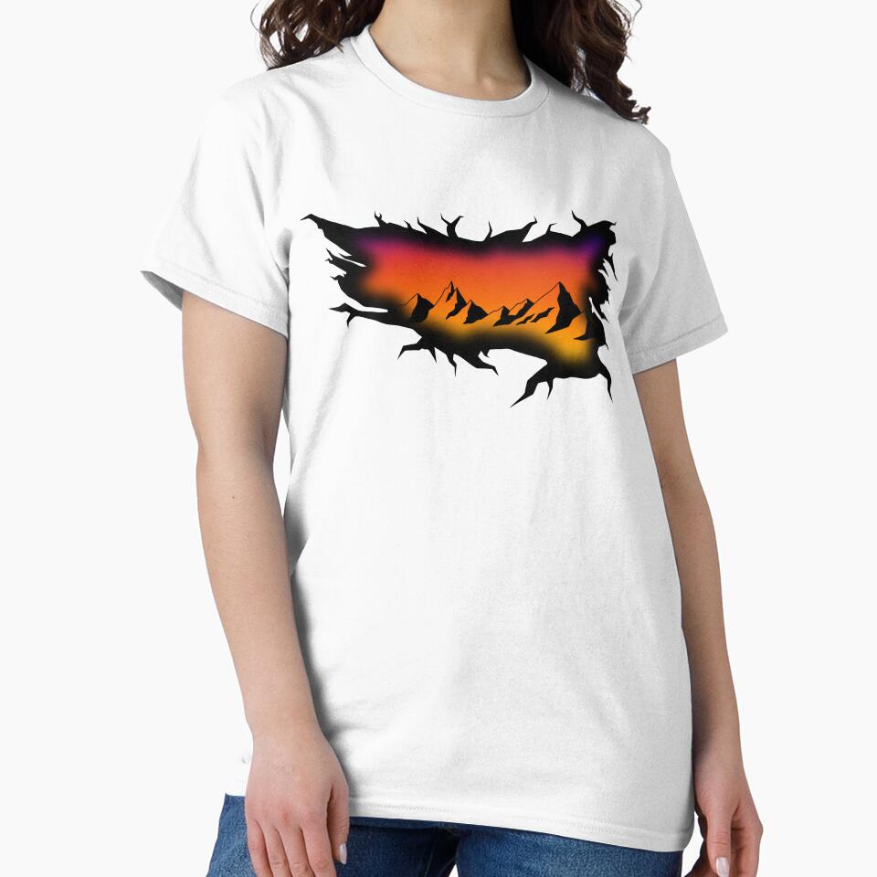 Mountain Range Crack In Space by Kool Kiwi T-Shirts, Hoodie, Sweatshirt | BlankRebels.com (Image 2)