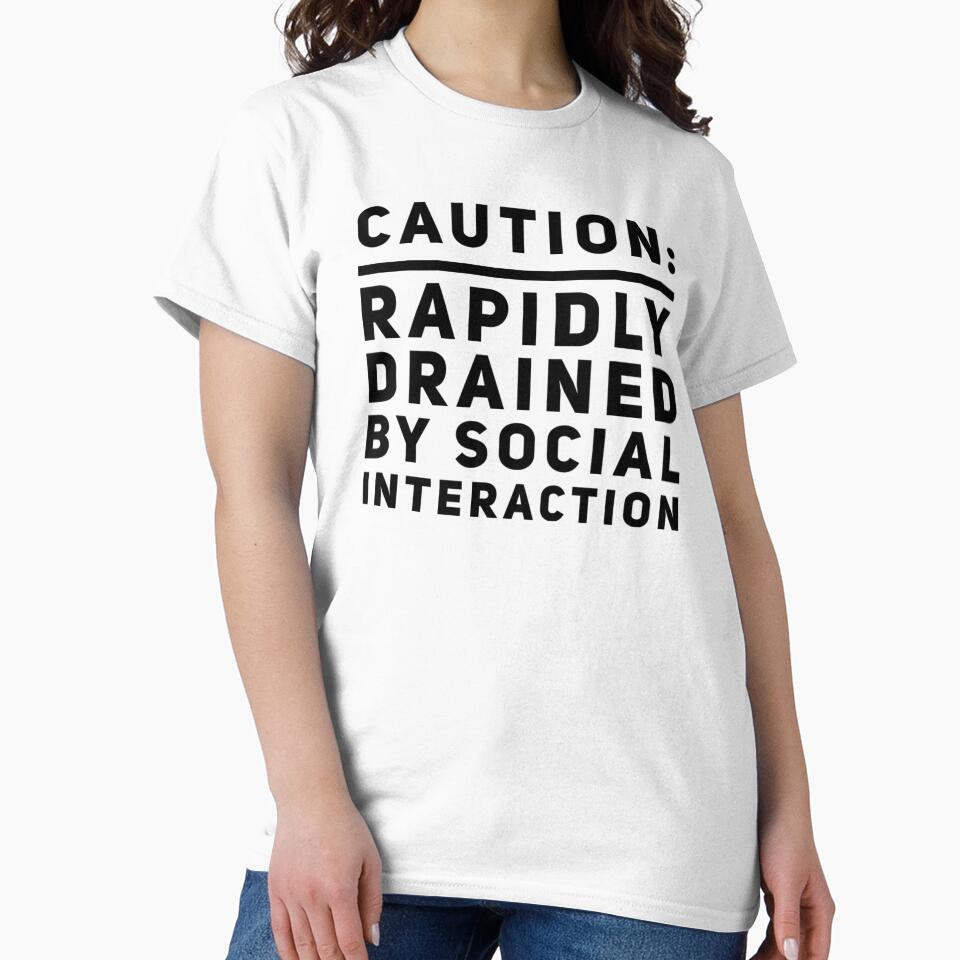 Funny Introvert Warning by champagnemoment T-Shirts, Hoodie, Sweatshirt | BlankRebels.com (Image 2)