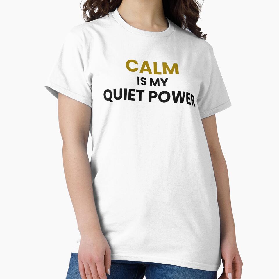 Quiet Power Minimal Typography Quote by GentleForce T-Shirts, Hoodie, Sweatshirt | BlankRebels.com (Image 2)