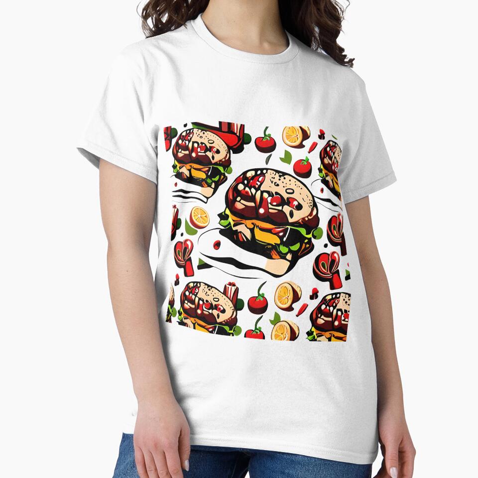 Stuffed Burgers: Unleashing the Juicy Flavor Burst by Permana96 T-Shirts, Hoodie, Sweatshirt | BlankRebels.com (Image 2)