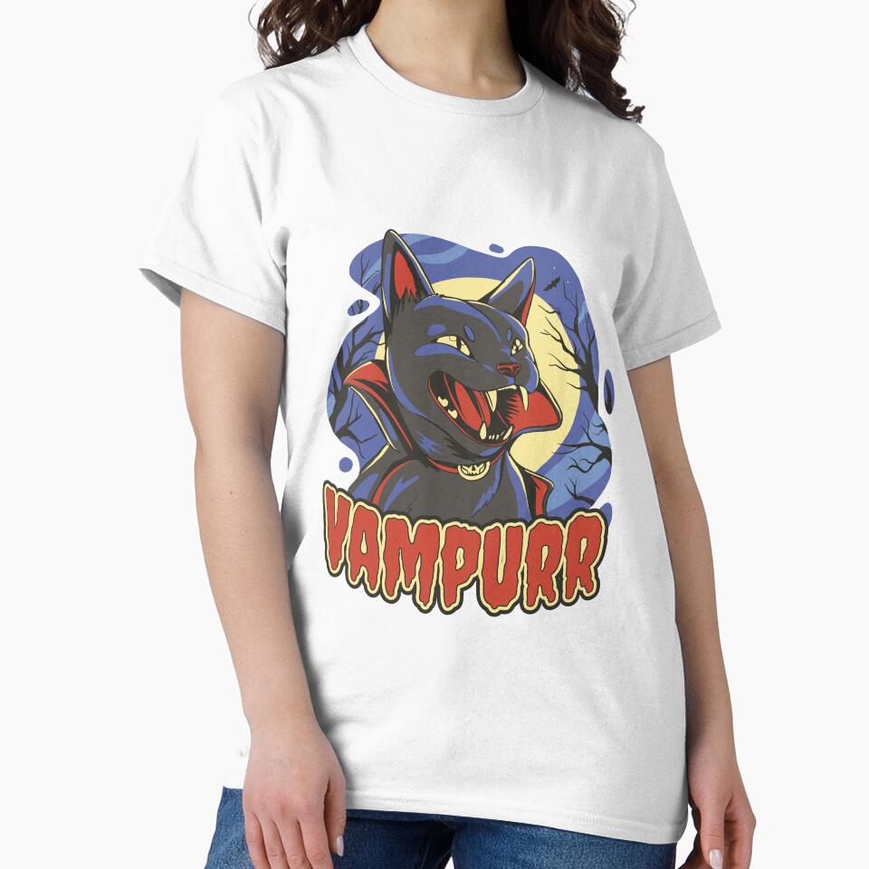 Vampire Cat by MizzKarizmah T-Shirts, Hoodie, Sweatshirt | BlankRebels.com (Image 2)