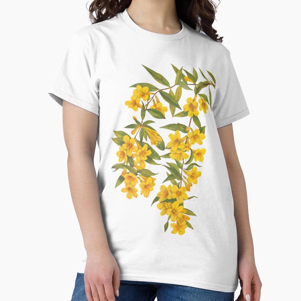 Yellow Wildflowers Botanical Print by Veriepear T-Shirts, Hoodie, Sweatshirt | BlankRebels.com (Image 2)