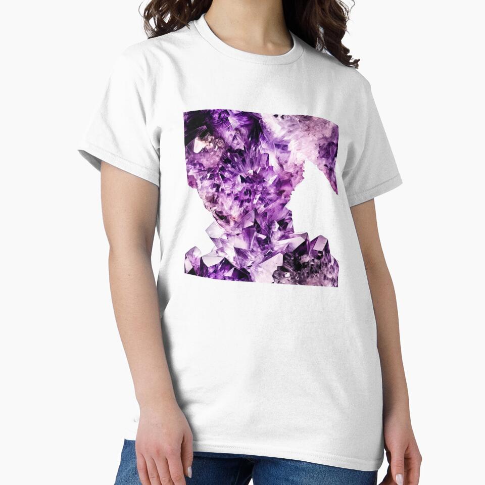 Sacred Amethyst Cluster, Spiritual Protection Stone by helgekerler T-Shirts, Hoodie, Sweatshirt | BlankRebels.com (Image 2)