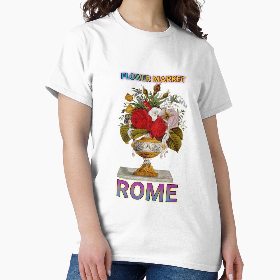 "FLOWER MARKET ITALY " Flower Design by Obinne T-Shirts, Hoodie, Sweatshirt | BlankRebels.com (Image 2)